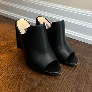 Blocked Heel Mules